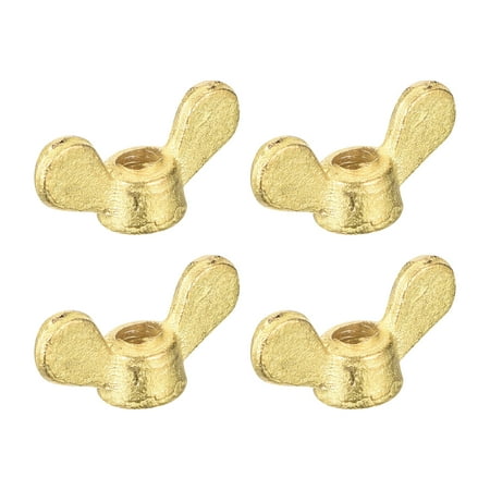

Brass Wing Nuts M5 Butterfly Nut Hand Twist Tighten Fasteners 4Pack