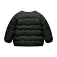 thumbnail image 3 of fatyb Toddler Boys Girls Lightweight Quilted Jacket V Neck Button down Long Sleeve Thick Padded Outerwear, 3 of 4
