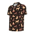 thumbnail image 2 of Xecao Labrador Retriever Dog for Mens' Casual Short Sleeve Button-Down Polo Shirts for a Classic Golf Look, 2 of 9