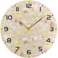 thumbnail image 5 of SKYSONIC Easter Rabbit Wall Clock 10 Inch Silent Non Ticking Round Clock Oil Painting Clock Easy to Read Clock for Living Room Bedroom Bathroom Home Decor, 5 of 7
