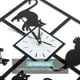 thumbnail image 4 of Yosoo123 Reloj de Pared Gato Negro Reloj de Pared de Estilo Simple Gatito Animal Creativo Lindo para Oficina en Casa CAF?Restaurante Decoración deRestaurante Silencioso Ecomeon  no, 4 of 6