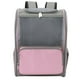 thumbnail image 1 of Mochila transportadora para mascotas, transpirable, para gatos y perros, ideal para senderismo, viajes al aire libre, hasta 7,5 kg, color rosa, 1 of 14