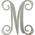 thumbnail image 1 of Wooden Monogram Letter 22'' Letter M, Unfinished Craft Paintable, 1 of 1