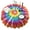 Colorful Rainbow Tie-1, variant on Colorful Rainbow Tie Dye Spiral Pattern Round Tablecloth 60"x60",Wrinkle Wipeable Table Cloth for Kitchen Dining Room Picnic Patio Party
