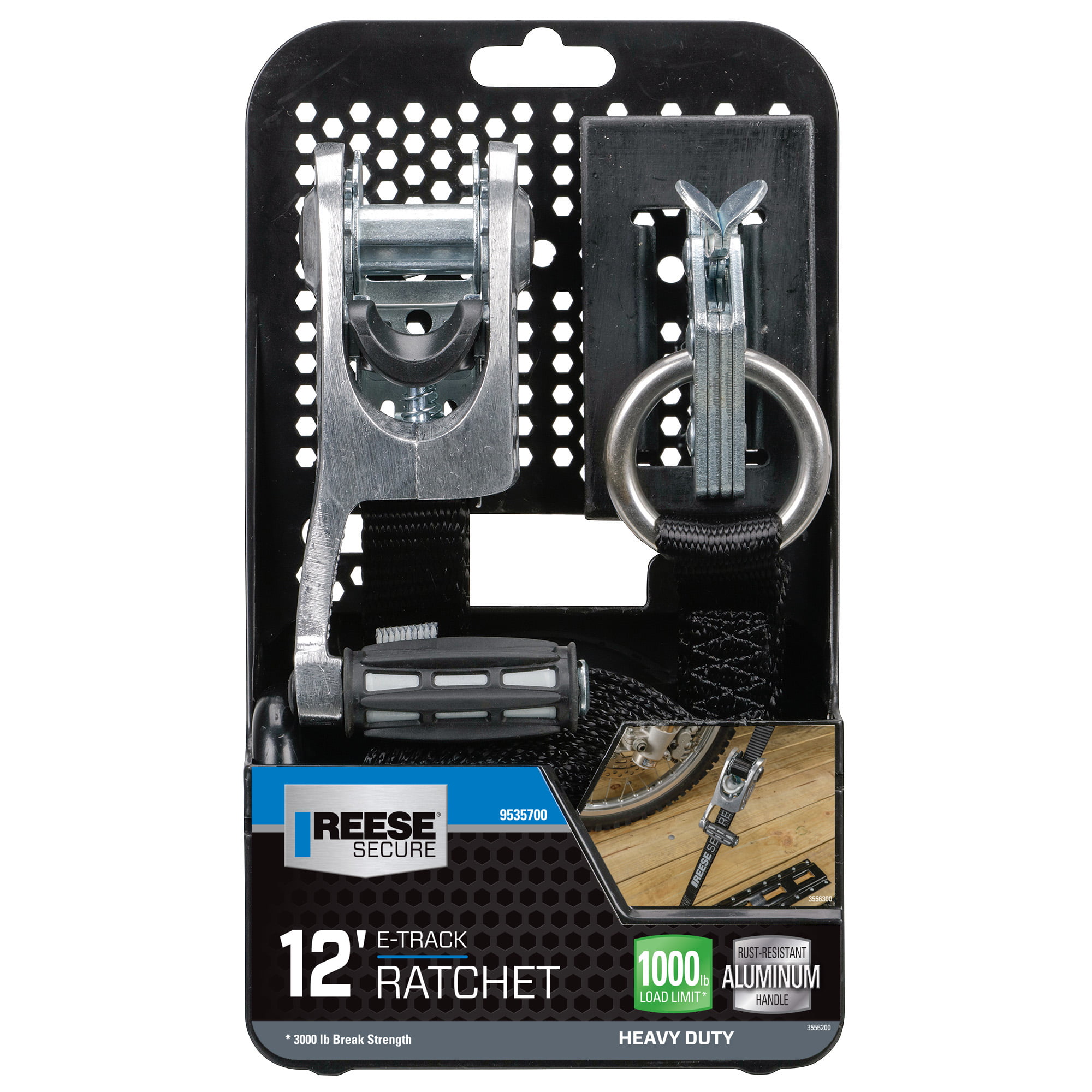 Reese Secure 9547300 10' Standard Duty Truck Bed Ratchet 2-Pack 