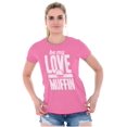 thumbnail image 4 of Cute Valentines Day Be My Love Muffin Womens Slim Fit Graphic Tee Brisco Brands X, 4 of 5