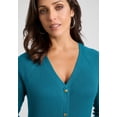 thumbnail image 4 of Jessica London Women's Plus Size Button Front Midi Dress, 4 of 4