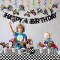 thumbnail image 5 of Angolio - Kit De Decoración Para Fiestas De Motocross, 42 Piezas, Remolinos Colgantes Para Fiestas De Motocross, Deportes Extremos, Carreras, Fiesta De Cumpleaños, Decoración Para Tartas Y Centros De, 5 of 5