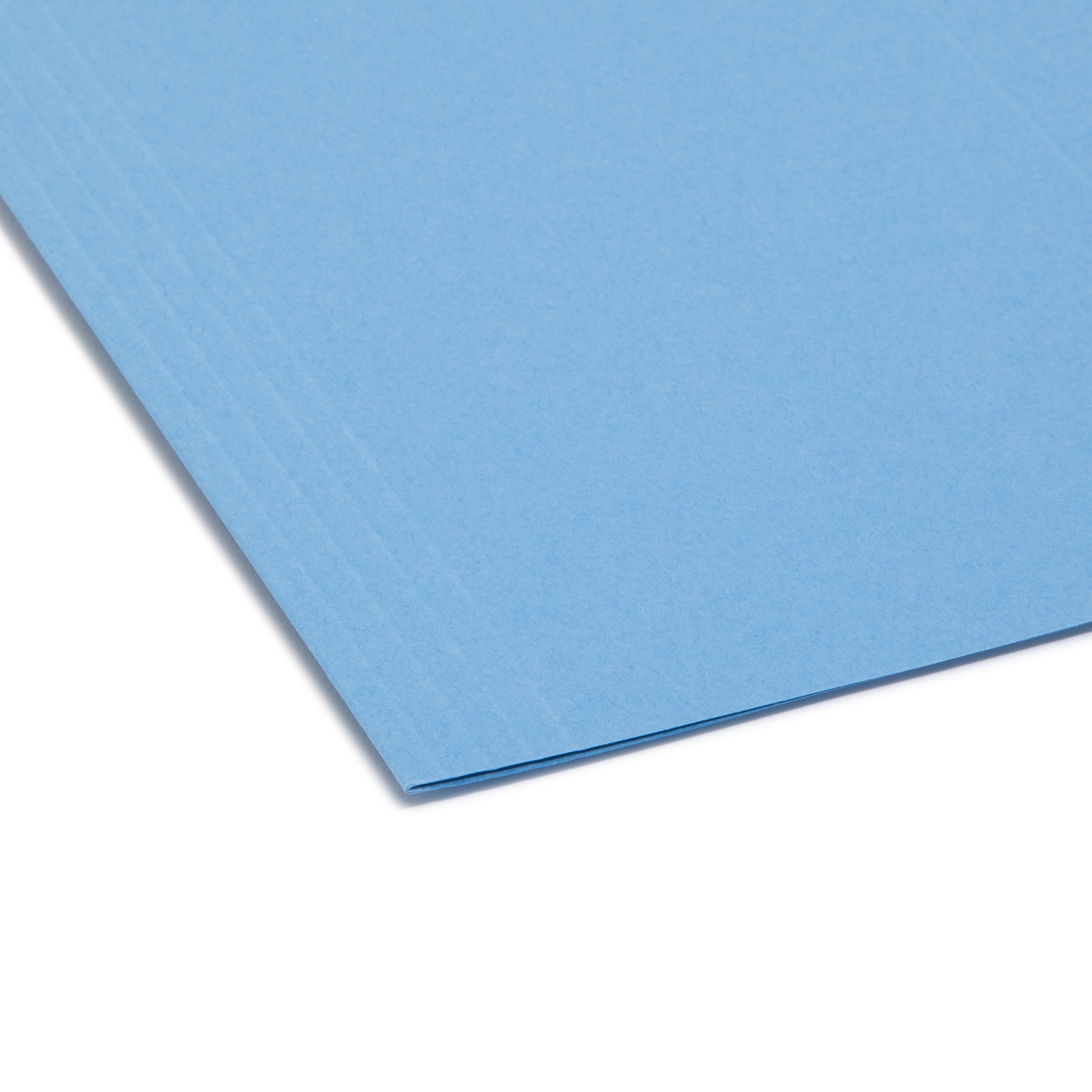 Smead Hanging File Folder with Tab, 1/5-Cut Adjustable Tab, Letter Size, Blue, 25 per Box (64060)