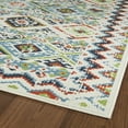 thumbnail image 5 of Kaleen Sunice Collection 2' x 4' Ivory Floral Outdoor Rug, 5 of 7