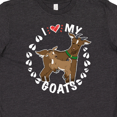 thumbnail image 4 of Inktastic I Heart My Goats with Cute Goats and Hoof Prints Youth T-Shirt, 4 of 5