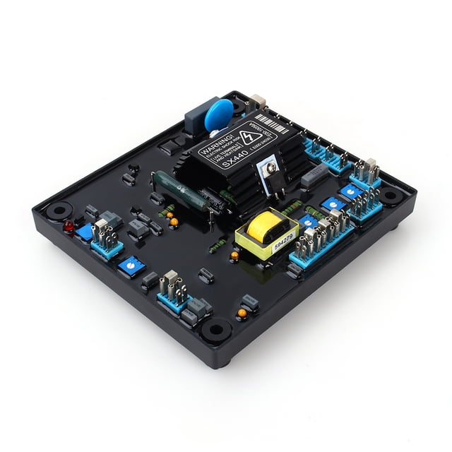 Estabilizador De Voltaje Automático Nuevo Regulador De Voltaje Automático Negro AVR SX440 Para Generador Stamford ANGGREK AVR SX440