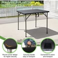 thumbnail image 6 of Bestoffice 34" Square Outdoor Foldable with Built in Carrying Handle and Height Adjustable, Black, 6 of 7