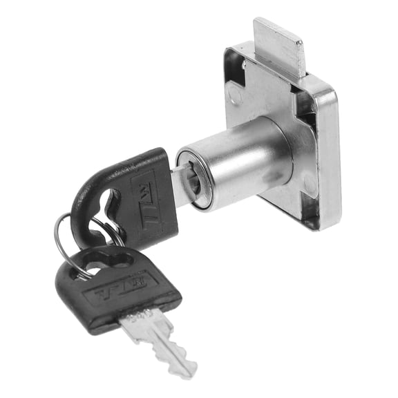 LOLIPPYY Sturdy Stainless Steel Cabinet Lock with Key for Drawers and Doors Silver