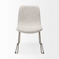 thumbnail image 2 of HomeRoots 380431 Cream Fabric Seat with Gold Metal Frame Dining Chair, 2 of 3