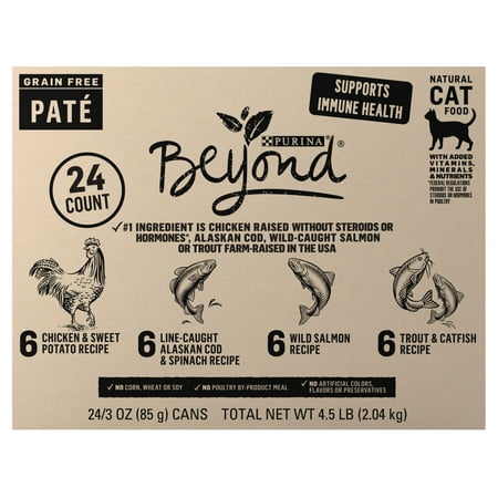 UPC: 0017800178464 | Purina Beyond Pate Wet Cat Food Grain Free Variety Pack 3 oz Cans (24 Pack)