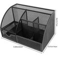 thumbnail image 2 of Black Metal Desk Organizer, Multi-function Organizer Stationery Organizer Pen Holder Desk Storage For School Office Accessories, 2 of 5