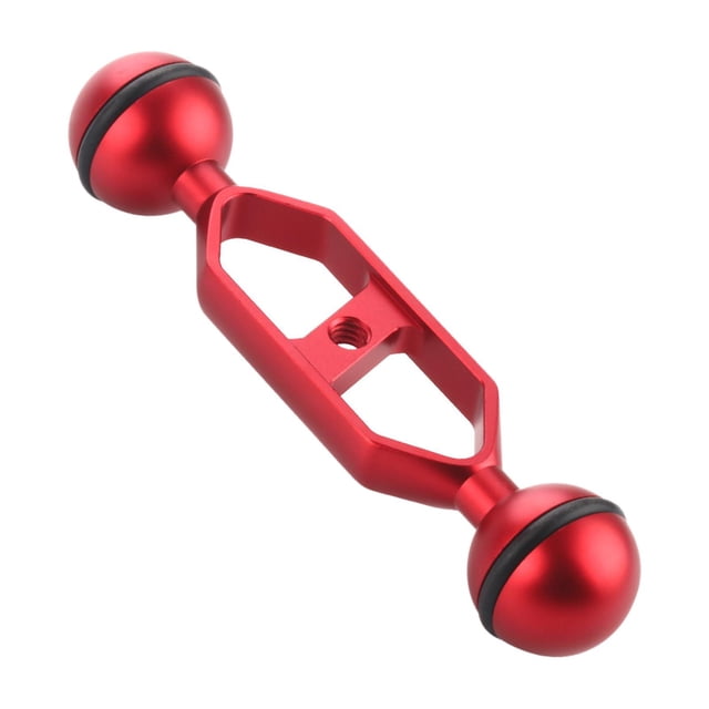 Almencla Aluminum Alloy Underwater Extension Arm Diving Tray for Video Light Lighting Red