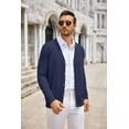thumbnail image 5 of COOFANDY Men's Cardigan Sweater Long Sleeve Casual V Neck Button Down Knitted Sweater with Pockets, 5 of 6