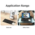 thumbnail image 4 of TFixol Portable Wireless BT Keyboard Foldable BT Keyboard with Touchpad Built-in Lithium Battery for Windows/Android/iOS Silver, 4 of 7