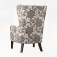 thumbnail image 4 of Arianna Swoop Wing Chair - 1-Piece Solid Wood with Backrest, 4 of 5