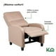 thumbnail image 3 of Sillon Reclinable Reposet Sofa Individual Tela Moderno Sala beige, 3 of 8