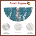 thumbnail image 3 of Lukts Cozy Winter Socks Pattern Print Color Life Christmas Tree Skirt, Winter Holiday Tree Mat Decoration ,Can be Used as A Shawl-36", 3 of 6