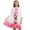 1-Multicolour193, variant on Tiijoy Girls Elegant Outfits Butterfly Print Dress and Gradient Coat Set, Sizes 5-14