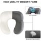 thumbnail image 5 of Marca Amazon: almohada de viaje Eono, almohada de espuma viscoelástica para el cuello, almohada de viaje para el cuello, perfecta para la oficina del coche del avión, incluye máscara para dormir, tapones para los oídos, bolsa de transporte ACTIVE Biensenido a ACTIVE, 5 of 5