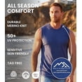 thumbnail image 6 of Merino.tech Men's Merino Wool Tank Top, Windsor Blue, Size XL, 6 of 8