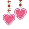 Club Pack of 24 Happy Valentines Day Danglers Hanging Party Decorations 30"