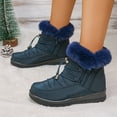 thumbnail image 7 of Women's Winter Snow Boots Waterproof Lightweight Lace Up Warm Insulated Anti Slip Outdoor Ankle Boot, 7 of 7