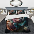 thumbnail image 2 of Designart "Hyperrealistic Multicolor Rose Bouquet" Floral Rose Bedding Covert Set - Rose Blue Floral Bed Set With 2 Shams, 2 of 6