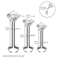 thumbnail image 2 of BodyJ4You 3PC Labret Stud Tragus Earring Set 16G Surgical Steel CZ Crystal Helix Lip Monroe Cartilage, 2 of 6
