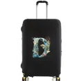 thumbnail image 1 of Luggage Covers Protective Cover Travel Luggage Scratch Proof Dust Cover Reusable Dust Cover Washable Fish Letter Print Pattern 8fish letter D M, 1 of 6