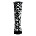 thumbnail image 2 of MeMoi Holiday Snowflake Plush Lined Slipper Sock | Socks By MeMoi One Size 9-11 / Black, 2 of 2