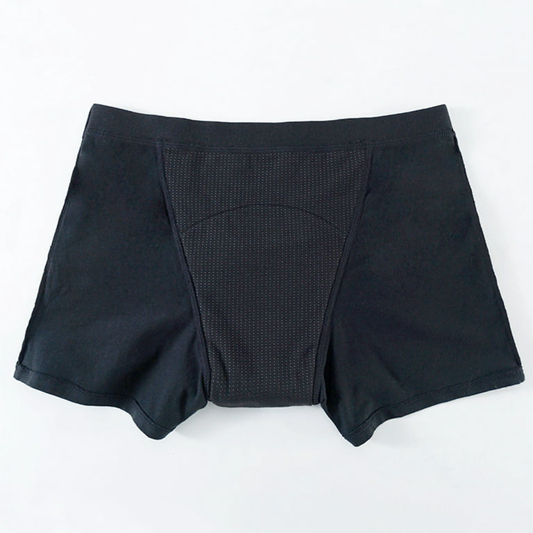 Noarlalf Womens Underwear Boxers for Women Panties for Women Absorbent  Boxer Underwear for All-Day and Night Comfort Black S