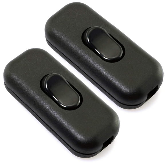 Inline Cord Switch,2-Pack On-Off DPST Control Lamp Switch for Bedroom Table Lamp Desk LED Lights