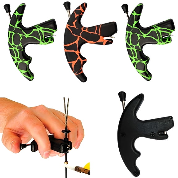 BESTSKY Archery Thumb Release Aid, Hard Plastic Trigger for Recurve and Compound Bows, Lightweight Shooting Tool for Hunting and Target Practice