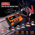 thumbnail image 4 of 10-In-1 Multi-Function Car Jump Starter, Car Battery Booster, Intelligent Voltage Recognition Fast Charging, Portable Emergency Power Supply, 8000mAh Lithium Battery | 6000A Peak Current, 4 of 10