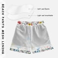 thumbnail image 3 of FORMRS Boys Swim Trunks Quick Dry Mesh Liner Boardshorts Sizes XS-XL, Blue Wildflower Pattern, 3 of 7