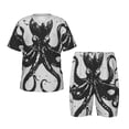 thumbnail image 1 of Fotbe Abstract Ink Octopus Pijama Estampada de 2 Piezas para Niños – Ropa de Dormir de Manga Corta Cómoda para Niños y Niñas, Camiseta y Shorts de Algodón-X-Large, 1 of 6