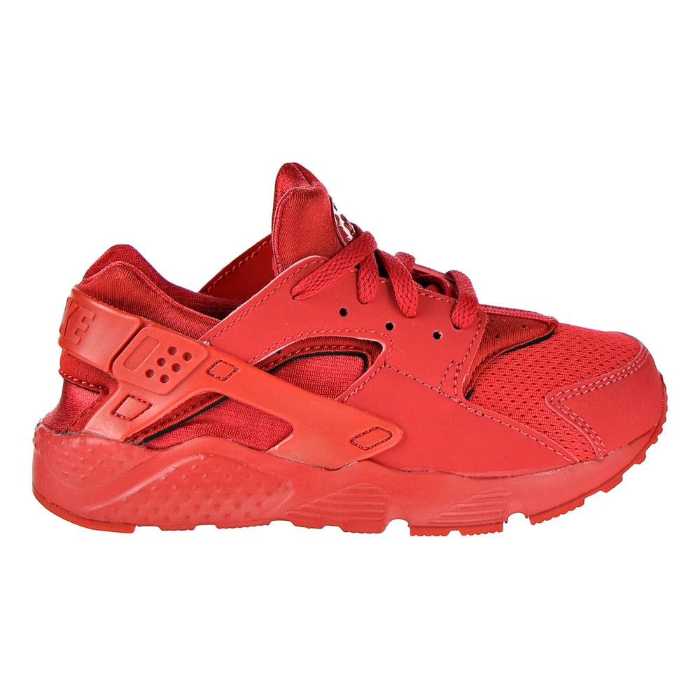 red huaraches with white bottoms