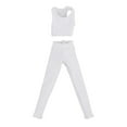 thumbnail image 1 of Chaleco y pantalones a escala 1/12, ropa de muñeca hecha a mano, disfraz para modelo de muñeca de 6 pulgadas. Blanco, 1 of 8