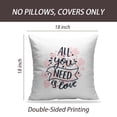 thumbnail image 2 of LALILO Throw Pillow Covers Valentines Day Card With Letters And Cushion Cover 18" x 18", 2234 Pack, 2 of 6