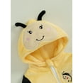 thumbnail image 6 of Qtinghua Toddler Baby Girl Boy Halloween Bee Clothes Kids Long Sleeve Bee Hooded Jumpsuit Halloween Party Fancy Outfits, 6 of 9
