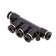 thumbnail image 2 of Acoplamiento De Las Conexiones Del Conector De La Línea De Aire Neumática De 5 Piezas Piezas - Negro 4mm 4 mm DYNWAVEMX Conexiones de conexión rápida de aire, 2 of 8