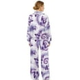 thumbnail image 2 of Uorisanigo Women's 2 Piece Outfits Fall Drawstring Pullover Sweatsuits Butterfly Tie Dye Oversized Hoodies Wide Leg Sweatpants Tracksuits Matching Sets Mock Neck Jogging Suit Lounge Wear, 2 of 8