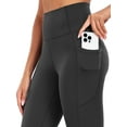 thumbnail image 6 of Cadmus High Waist Capri Leggings with Pockets, 20" Soft Comfy Running Workout Crop Yoga Pants for Women 4 Way Stretch, 6 of 7