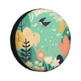 thumbnail image 1 of XMXY Spring Flowers Bird Easter Spare Tire Cover, Universal Waterproof Cover for Jeep RV Tire Wheel Protection, 15 inch, 1 of 8